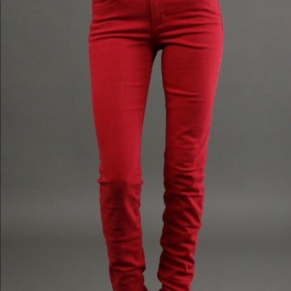 JOE’S JEANS red skinny denim jeans size 24